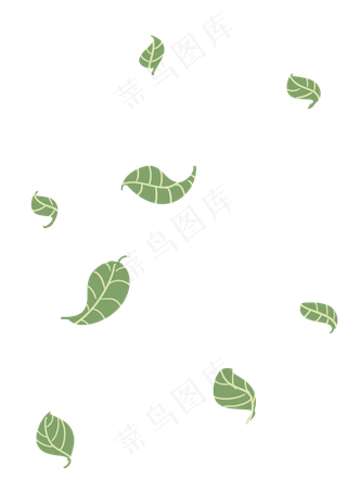 树叶叶子飘落植物扁平
