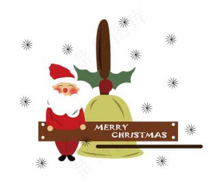 圣诞节圣诞老人送礼场景png免费下,免抠元素