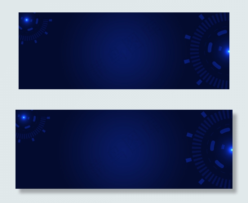 蓝色商务科技banner背景