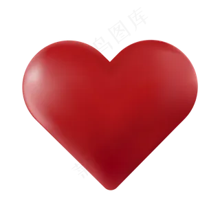 情人节立体爱心矢量,免抠元素