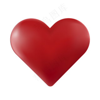 情人节立体爱心矢量,免抠元素