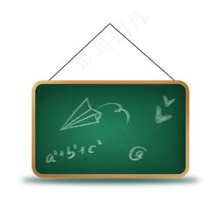 儿童节绿色黑板