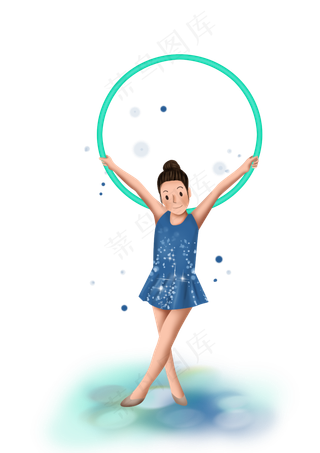 体育比赛艺术体操,免抠元素