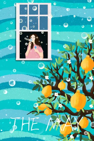 五月你好日历配图