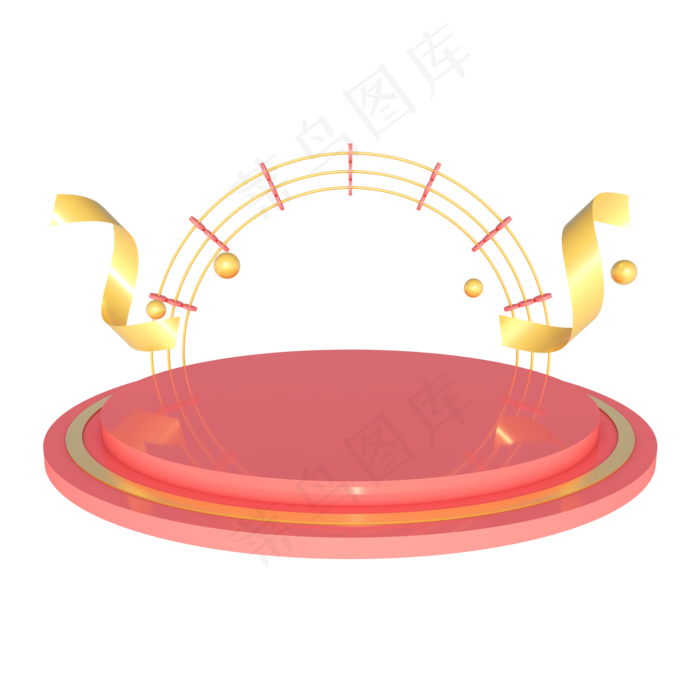 618电商几何立体舞台