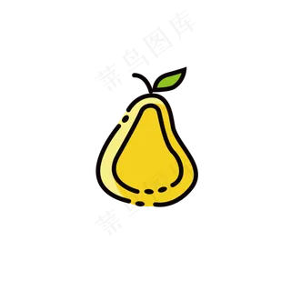 卡通梨子png素材