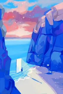 春天春季春游旅行治愈海洋天空