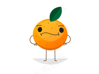 矢量卡通橘子