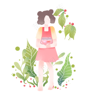 立夏漂亮的小女孩