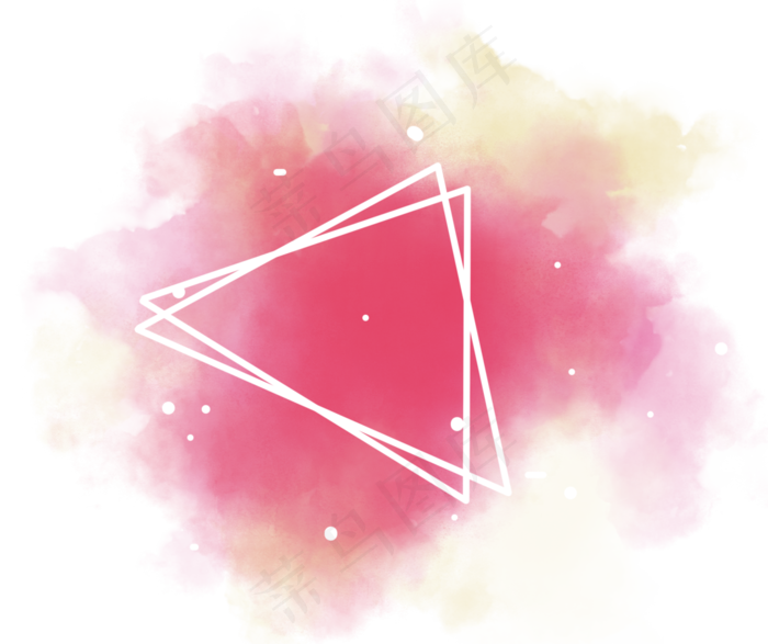 水彩水墨标签标题