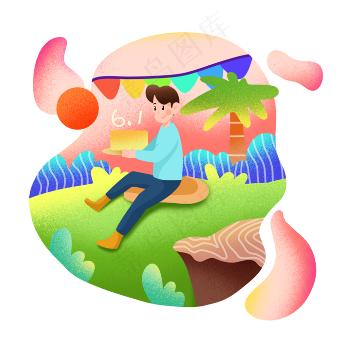 庆祝六一儿童节男孩