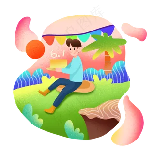 庆祝六一儿童节男孩