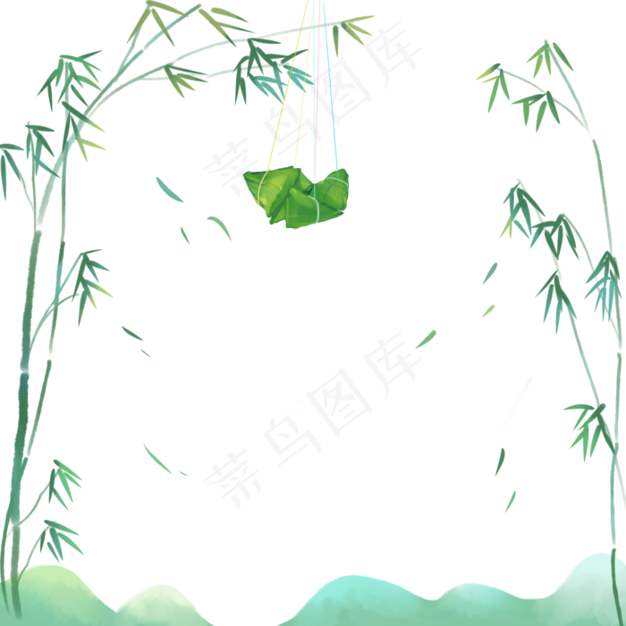 端午节边框粽子(2000X2000(DPI:300))psd模版下载