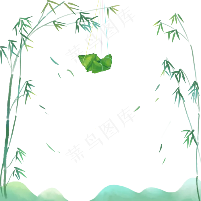 端午节边框粽子(2000X2000(DPI:300))psd模版下载