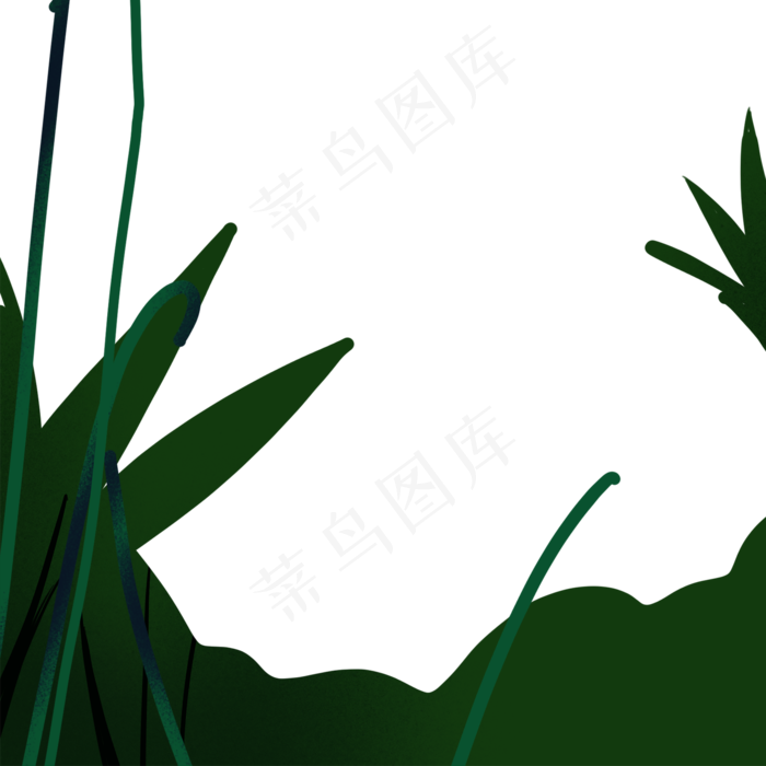 春天绿色植物装饰下载(2000X2000(DPI:300))psd模版下载