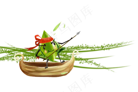 端午节搞笑版卡通版粽子