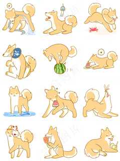 柴犬与夏天系列 柴犬与夏天系列