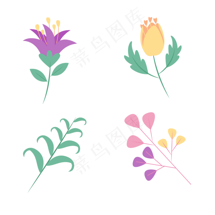 夏季夏至夏天花朵图标免扣素材