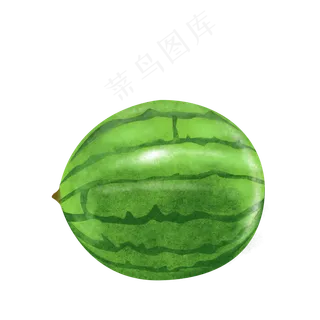 黄色西瓜新鲜水果绿色食品天然健,免抠元素