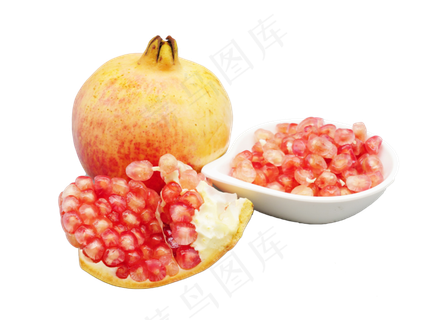 红石榴水果食物,免抠元素