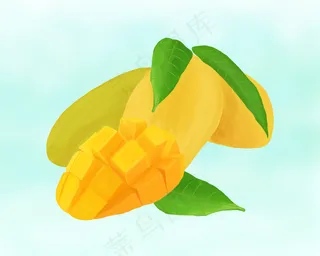 芒果水果切开的芒果PNG