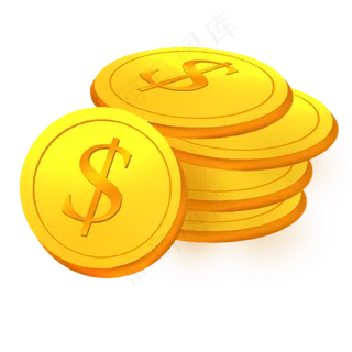 春节金币,免抠元素