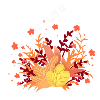 新年花草,免抠元素