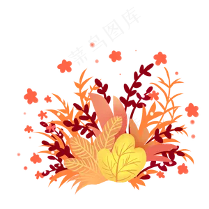 新年花草,免抠元素