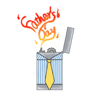 父亲领带打火机PNG