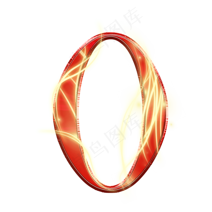红黄喜庆数字0(2000X2000(DPI:300))psd模版下载