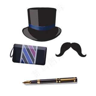 父亲节情人节男士礼物装饰搭配帽