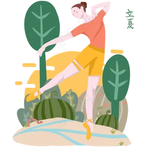 立夏漂亮的小女孩