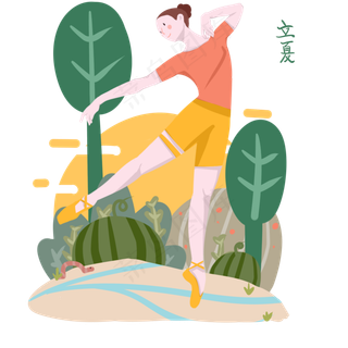 立夏漂亮的小女孩