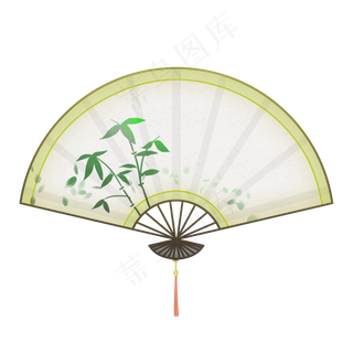 古风竹子折扇
