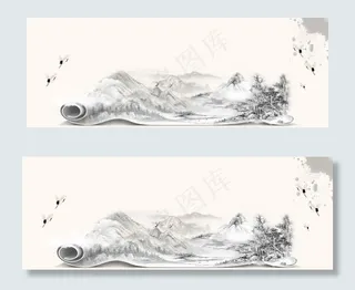 山水画卷中国文化