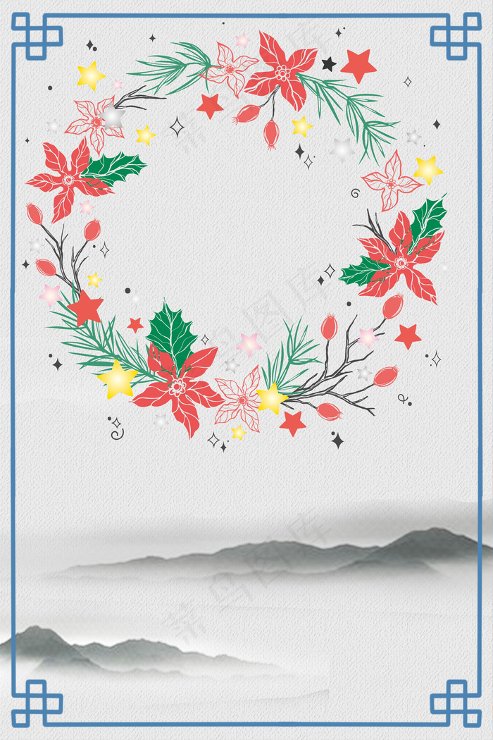 清雅中国风刺绣古典背景