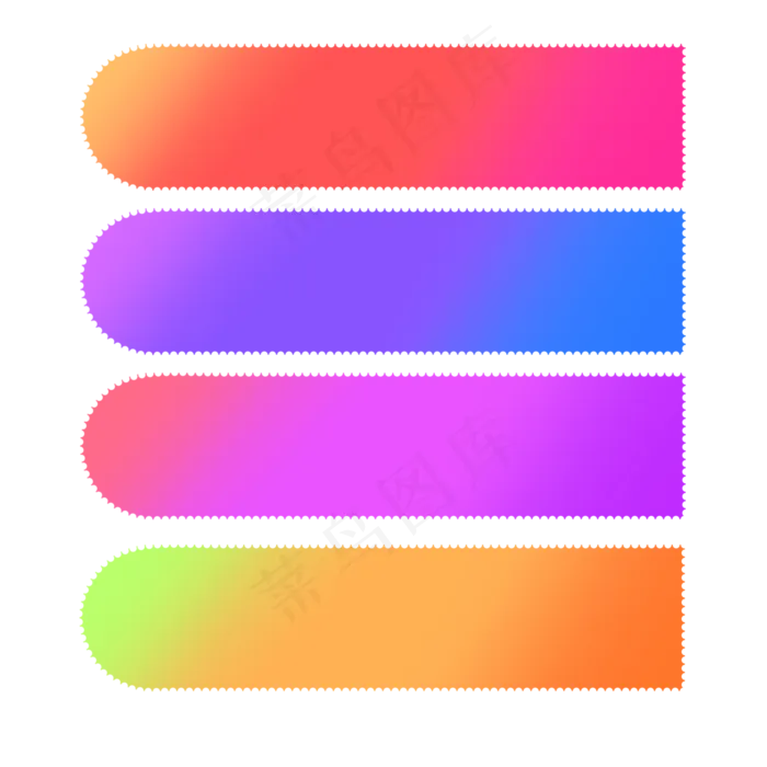渐变色简约优惠券(2000X2000(DPI:300))psd模版下载
