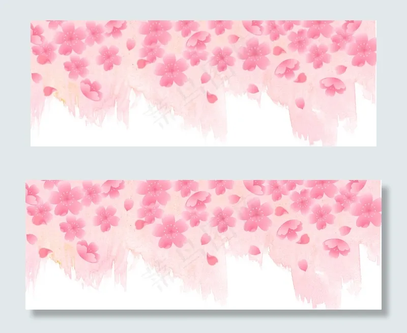 春季上新樱花节banner(1920*700px 	       )psd模版下载