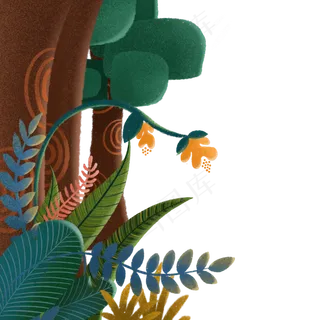 卡通植物装饰下载