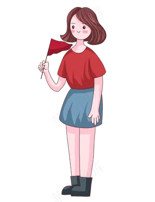 戴红领巾的学生五四青年节