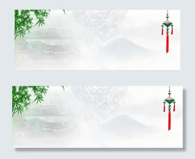 中国风的彩色端午粽子