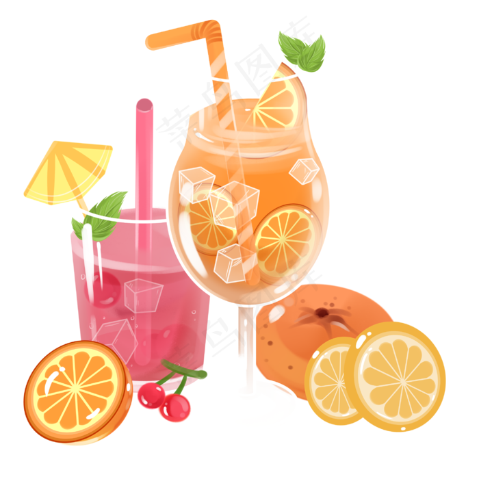 加冰饮品(3000X3000(DPI:299))psd模版下载