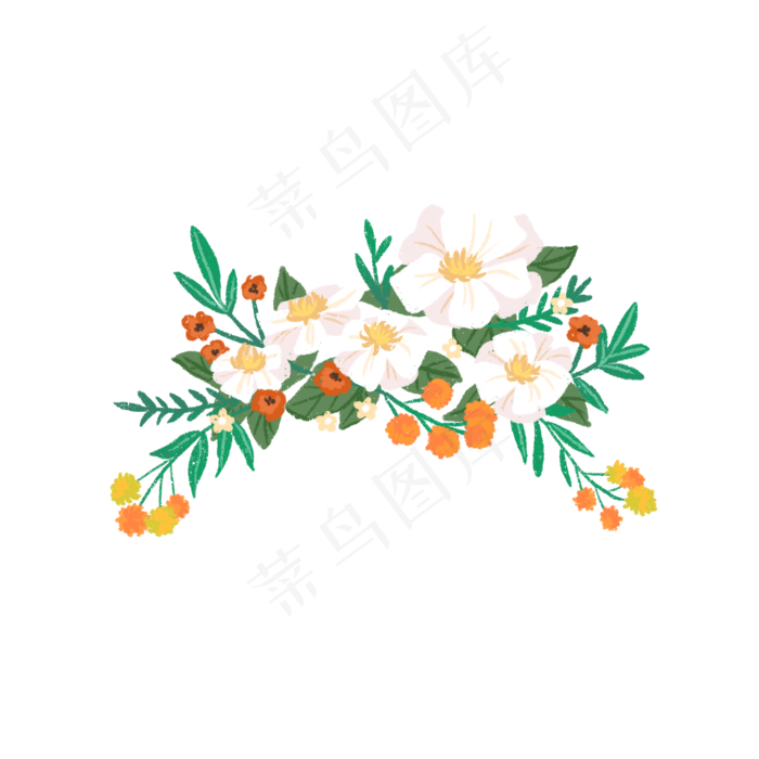 手绘可爱小清新花朵