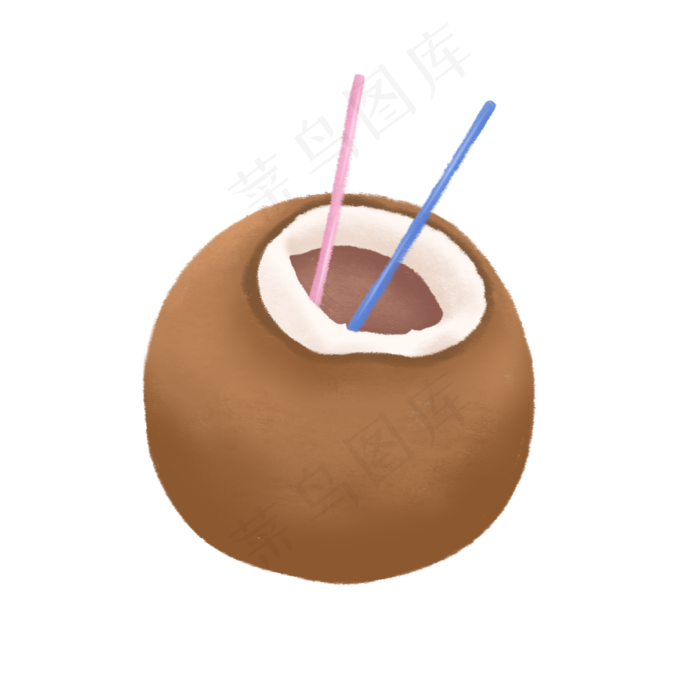 食物水果椰子(2000X2000(DPI:299))psd模版下载
