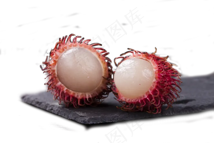 两颗好吃毛荔枝,免抠元素(2000X1333(DPI:240))psd模版下载