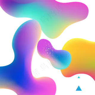 618彩色流体渐变618炫彩流