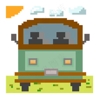 像素风格旅行小汽车