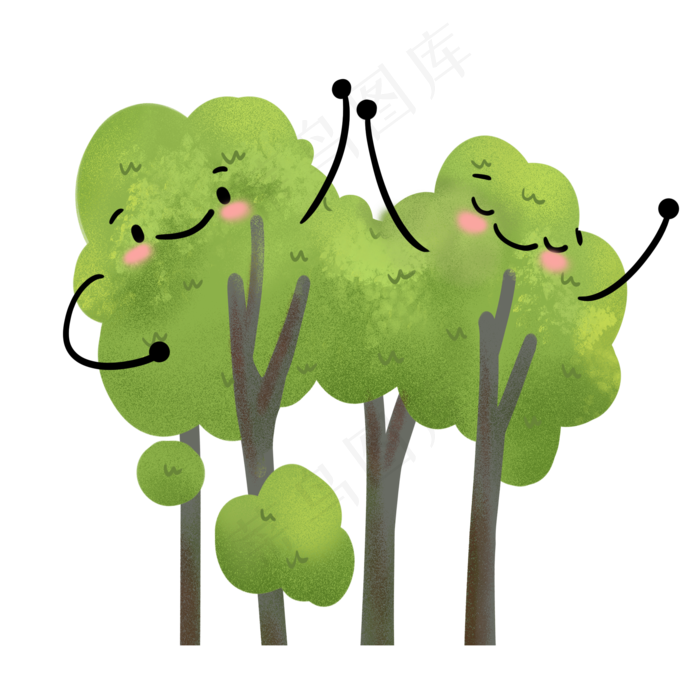 绿色环保植物(2000X2000(DPI:300))psd模版下载