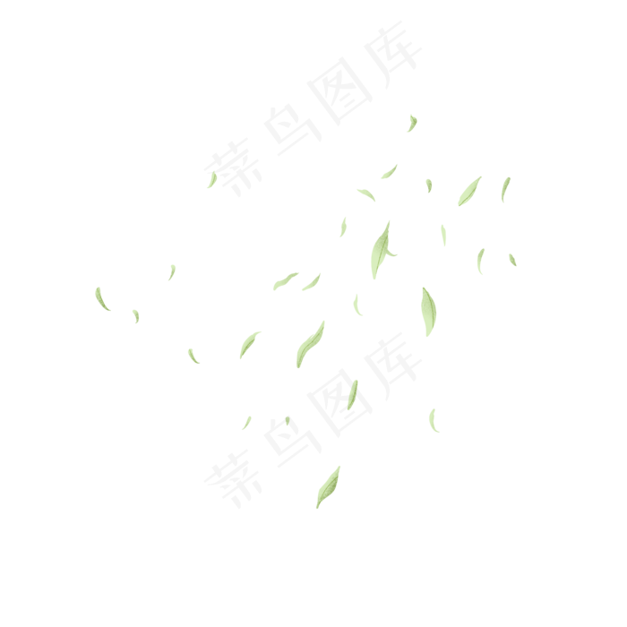 春风吹落落叶花朵树叶,免抠元素(2048*2048px 300 dpi )psd模版下载