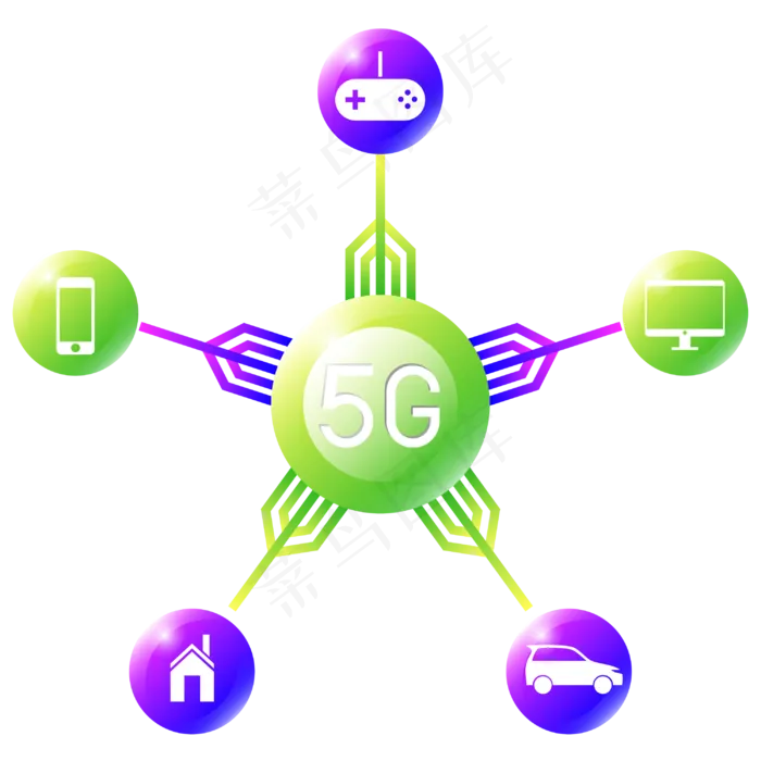 5G科技网络,免抠元素